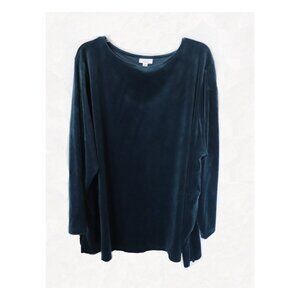 J. Jill (Pure Jill) velour tunic, 4X, dark blue